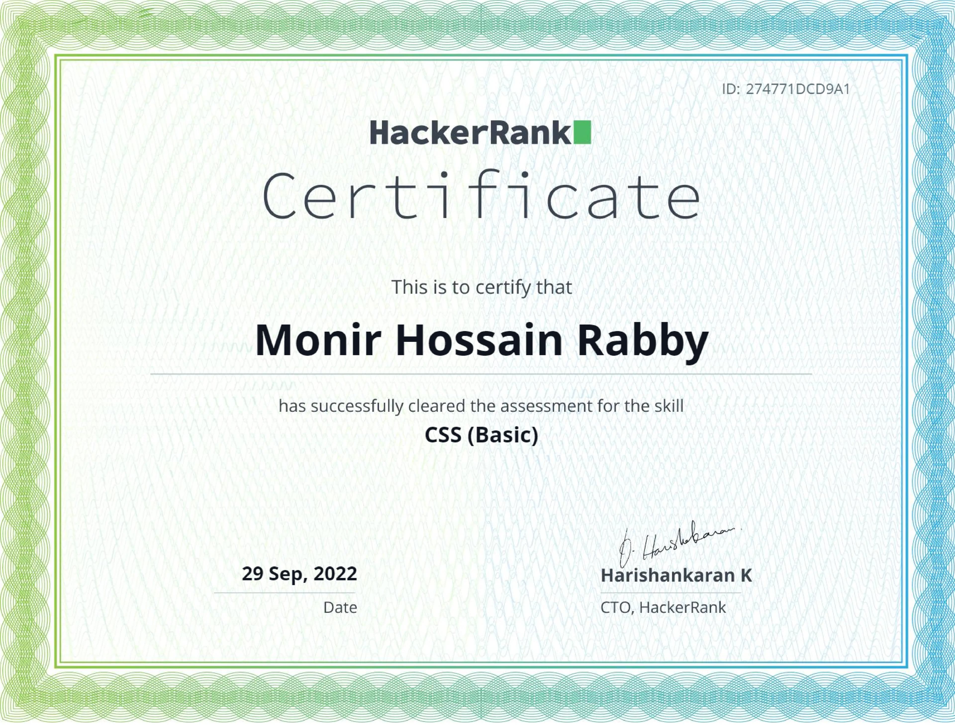 Learn with Sumit, HackerRank & Ostad